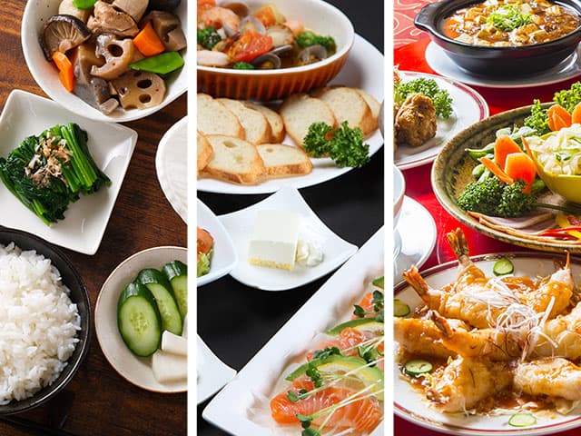 和食を中心に、洋食・中華もございます（ダミー）